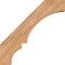Ekena Millwork 5 1/2"W x 22"D x 22"H Balboa Smooth Knee Brace, Western Red Cedar BRC06X22X22BOA00SWR - alternate 3